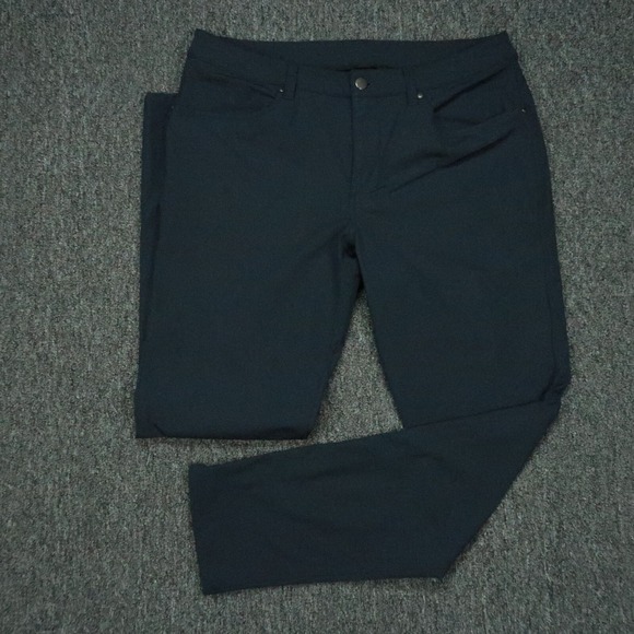 Lululemon Pants Men 34x31 Blue ABC Classic Fit Zip Pocket Chino Warpstreme